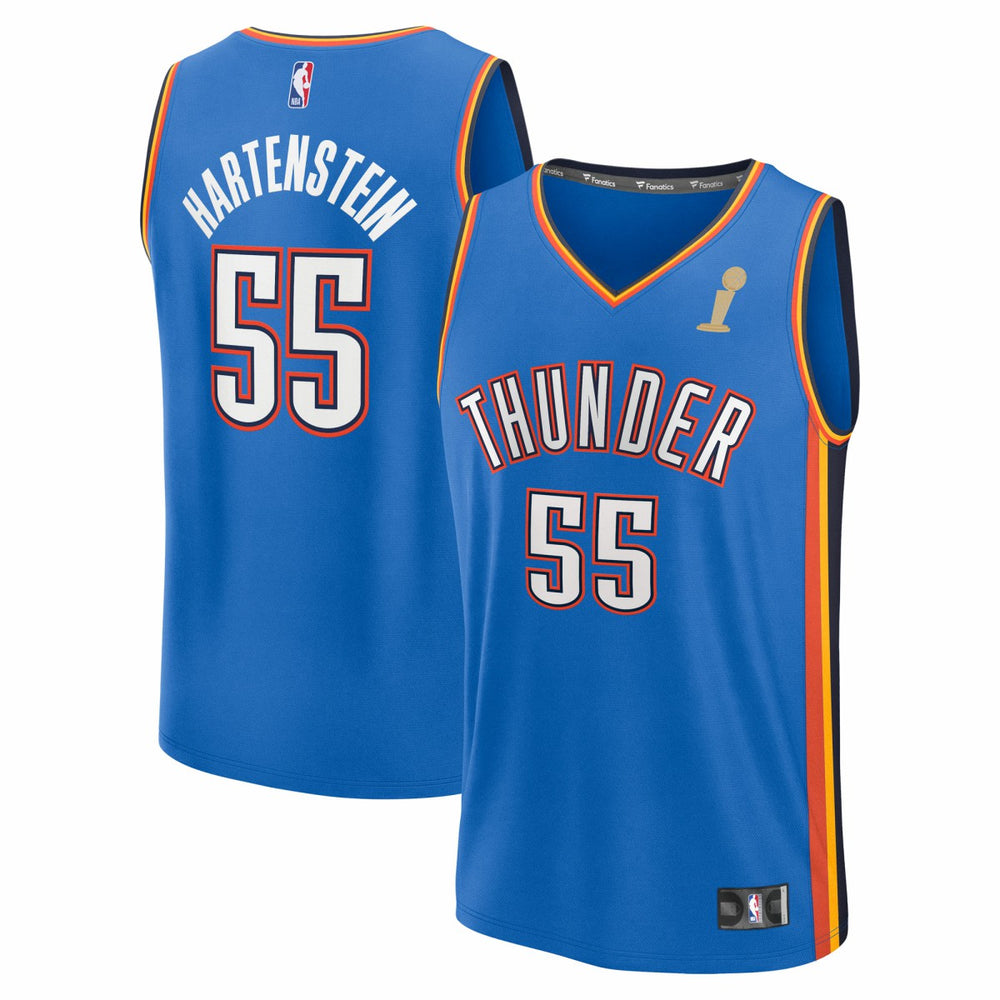 Isaiah Hartenstein Oklahoma City Thunder 2025 NBA Finals Champions Fast Break Replica Player Jersey Blue Icon Edition | Fanatics online