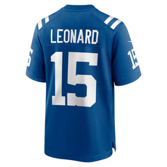 Nike Riley Leonard Indianapolis Colts Team Game Jersey Royal