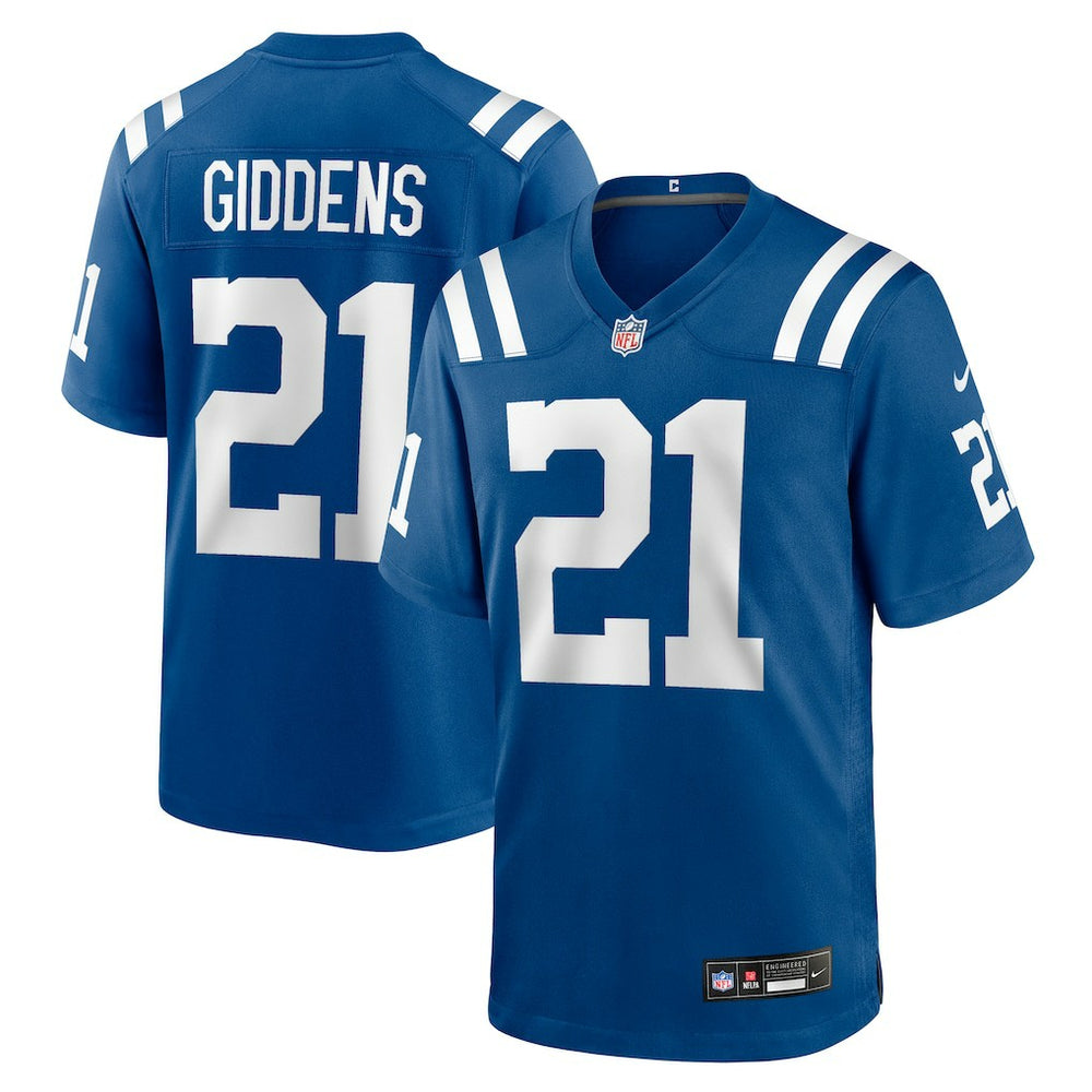 Nike DJ Giddens Indianapolis Colts Team Game Jersey Royal