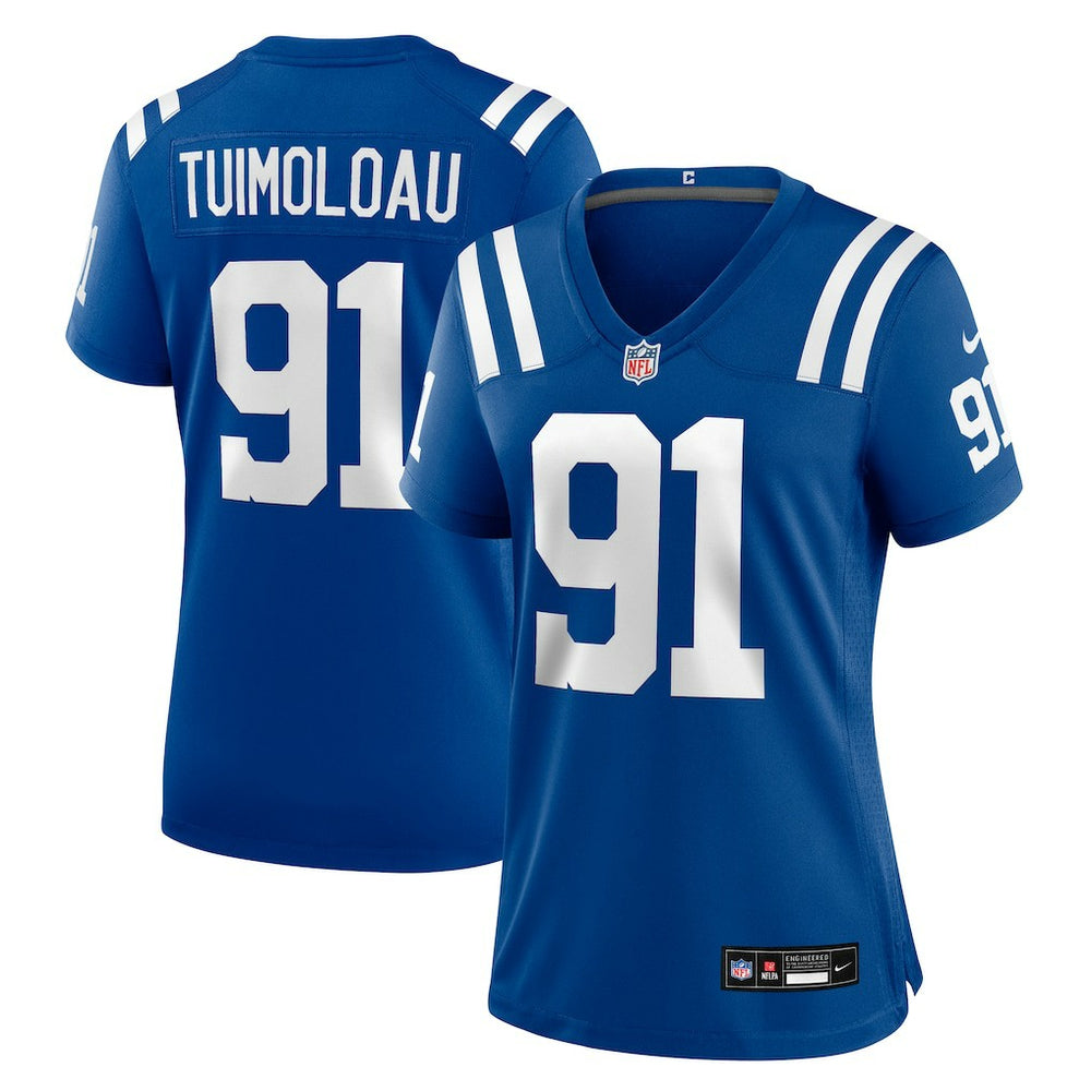 Nike JT Tuimoloau Indianapolis Colts Women's Team Game Jersey Royal