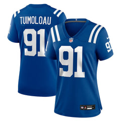 Nike JT Tuimoloau Indianapolis Colts Women's Team Game Jersey Royal