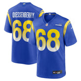 Nike David Quessenberry Los Angeles Rams Team Game Jersey Royal
