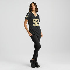 Nike Davon Godchaux New Orleans Saints Women's Team Game Jersey Black