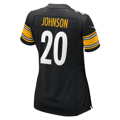 Nike Kaleb Johnson Pittsburgh Steelers Women's Team Game Jersey Black