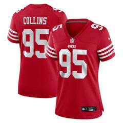 Nike Alfred Collins San Francisco 49ers Women's Team Game Jersey Scarlet