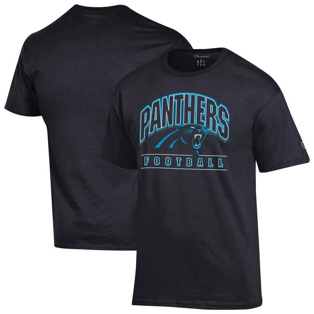 Carolina Panthers Champion Football T-Shirt Black
