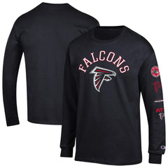 Atlanta Falcons Champion Seal Long Sleeve T-Shirt Black