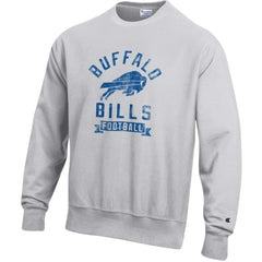 Buffalo Bills Champion Reverse Weave Fleece Pullover Sweatshirt Heather Gray