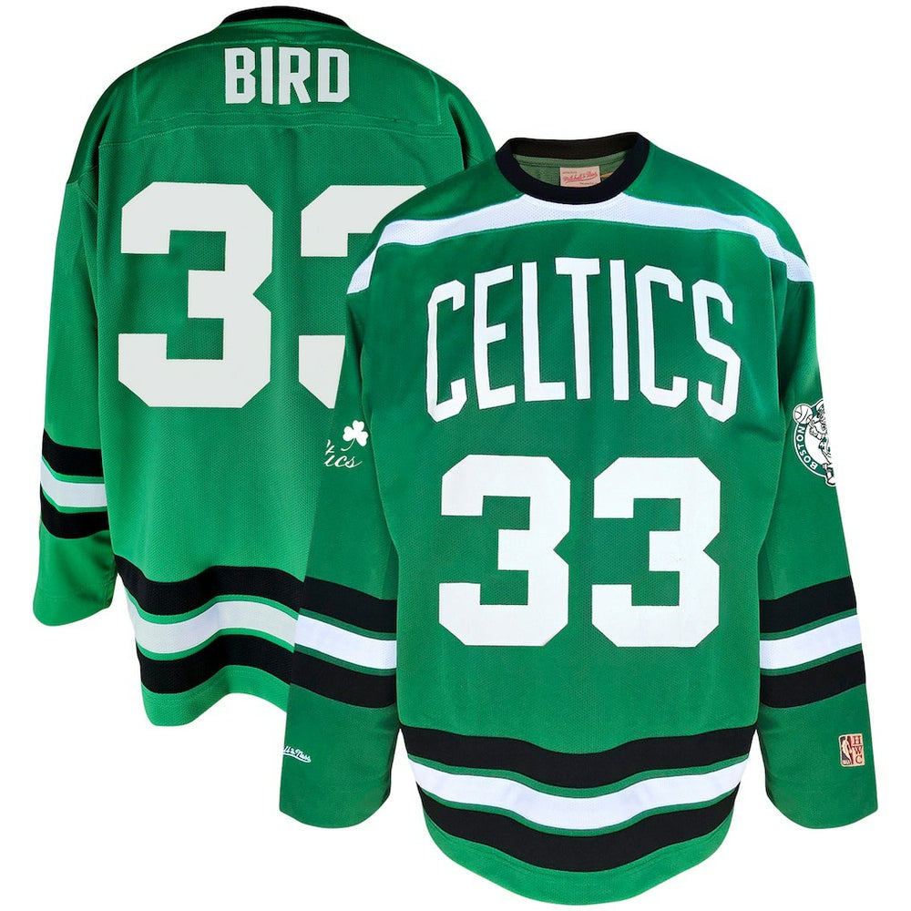 Larry Bird Boston Celtics Big & Tall NBA Hockey Jersey Kelly Green | Mitchell & Ness online