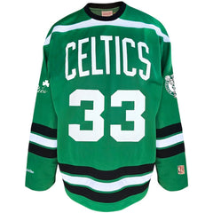 Larry Bird Boston Celtics Big & Tall NBA Hockey Jersey Kelly Green | Mitchell & Ness online