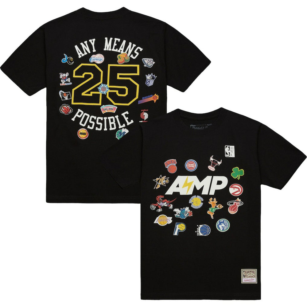 x NBA x AMP T-Shirt Black | Mitchell & Ness Near Me