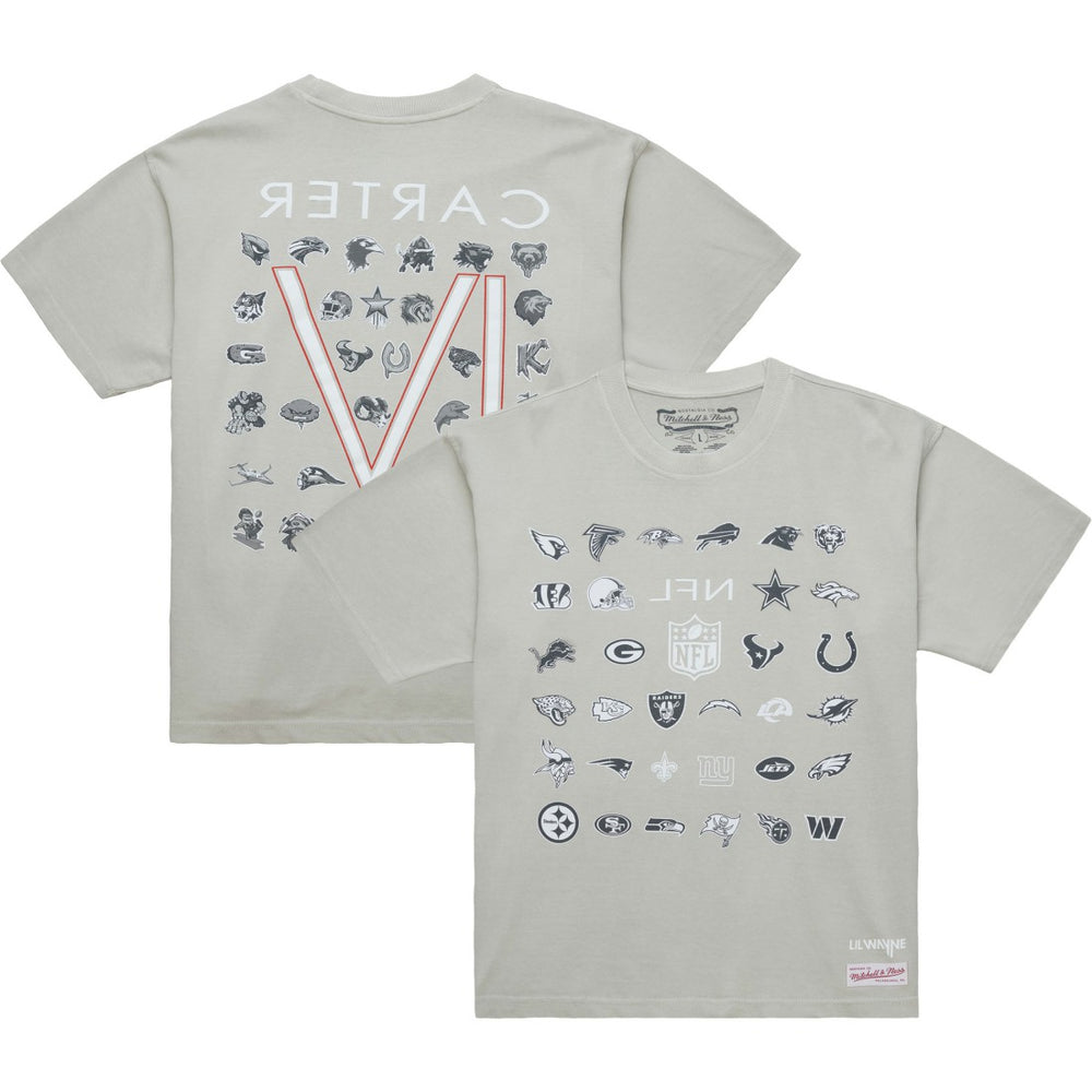 Mitchell & Ness x NFL x Lil Wayne Carter VI T-Shirt Gray
