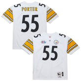 Mitchell & Ness Joey Porter Pittsburgh Steelers 2005 Authentic Throwback Retired Player Jersey White