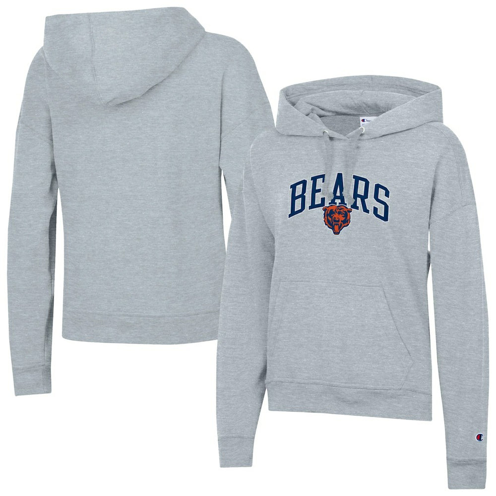 Chicago Bears Champion Women's Powerblend Hoodie Heather Gray