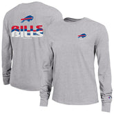 Buffalo Bills Champion Women's Core Long-Sleeve T-Shirt Heather Gray