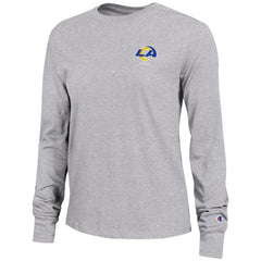 Los Angeles Rams Champion Women's Core Long-Sleeve T-Shirt Heather Gray