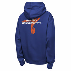 New York Knicks Youth Courtside Club Premiere Hoodie Blue | Nike Near Me