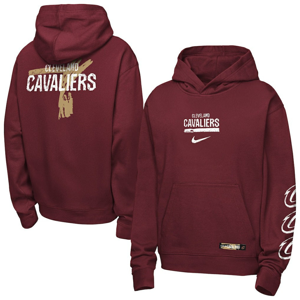 Cleveland Cavaliers Youth Courtside Club Premiere Hoodie for sale Wine | Nike US