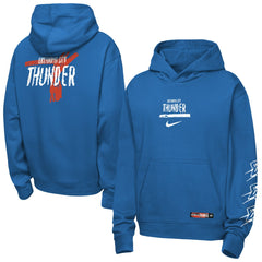 Oklahoma City Thunder Youth Courtside Club Premiere Hoodie Blue | Nike discount