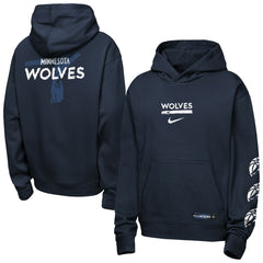 Minnesota Timberwolves Youth Courtside Club Premiere Hoodie Navy | Nike