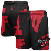 Chicago Bulls Youth Courtside Pro Shot Dri-FIT Mesh Practice Shorts Black/Red | Nike Near Me