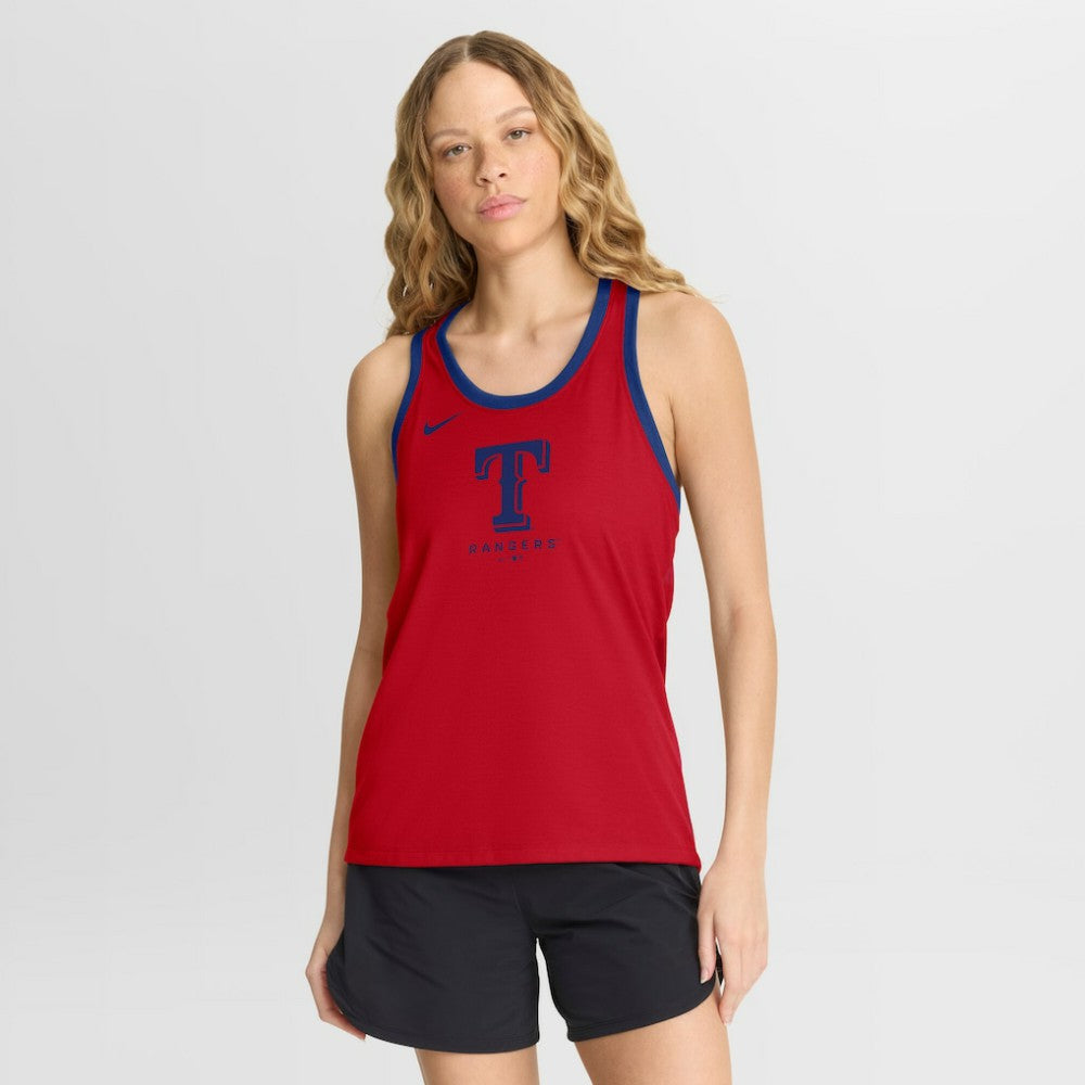 Texas Rangers Nike Women's Tri-Blend Dri-FIT Racerback Tank Top - Red - Nike Discount