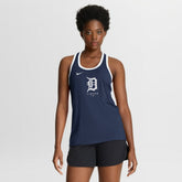 Detroit Tigers Nike Women's Tri-Blend Dri-FIT Racerback Tank Top - Navy - Nike Sale