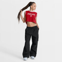 Philadelphia Phillies Nike Women's Primetime Loose Dri-FIT Cropped Tank Top - Red - Nike on Sale