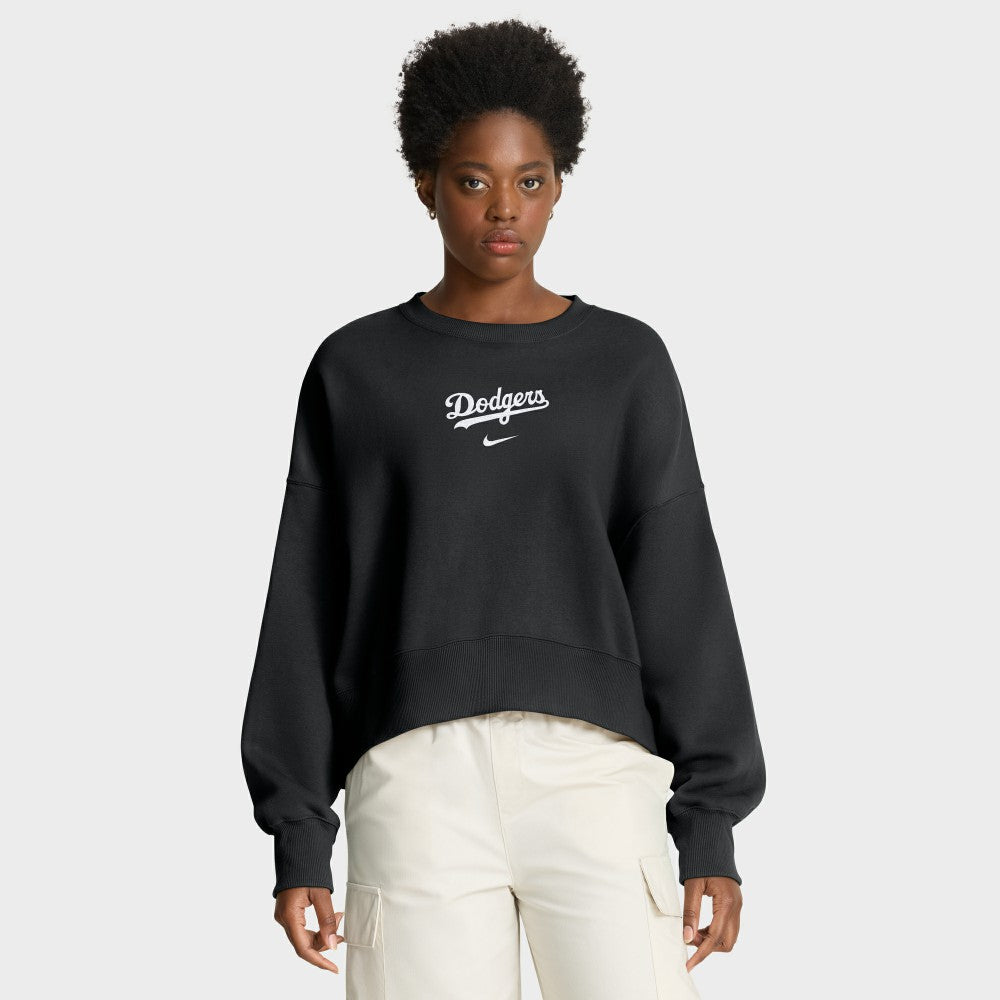 Los Angeles Dodgers Nike Women's Oversized Primetime Sweatshirt - Black - Nike Discount