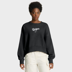 Los Angeles Dodgers Nike Women's Oversized Primetime Sweatshirt - Black - Nike Discount