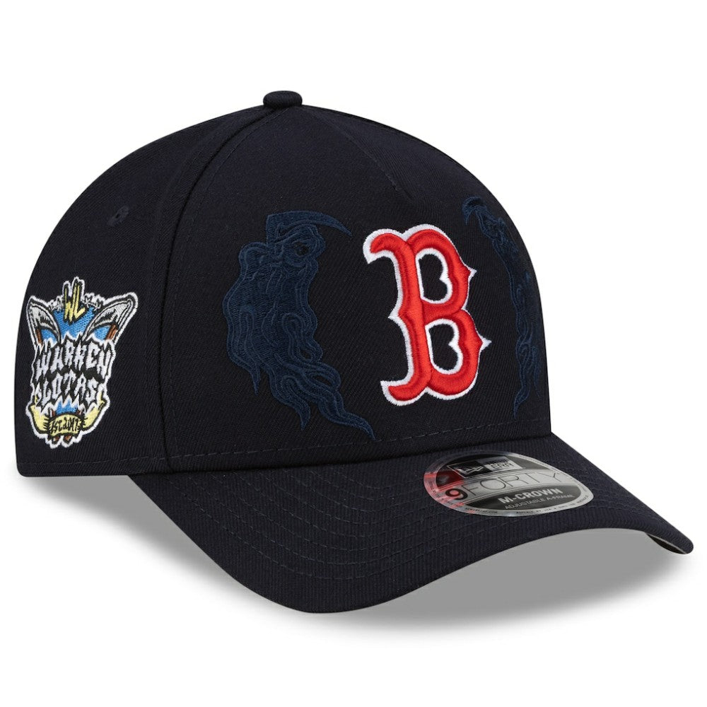 Boston Red Sox New Era x Warren Lotas 9FORTY A-Frame M-Crown Adjustable Hat - Navy - New Era Online
