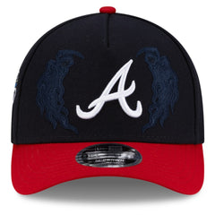Atlanta Braves New Era x Warren Lotas 9FORTY A-Frame M-Crown Adjustable Hat - Navy/Red - New Era Discount