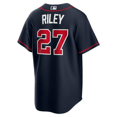 Austin Riley Atlanta Braves Nike Alternate Replica Jersey - Navy - Nike Discount