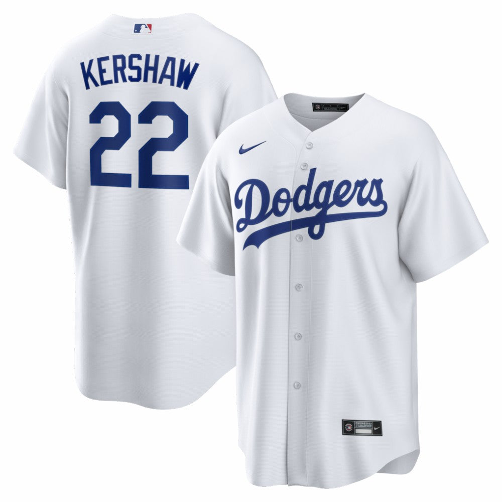 Clayton Kershaw Los Angeles Dodgers Nike Home Replica Jersey - White - Nike on Sale