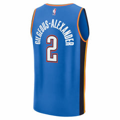 Shai Gilgeous-Alexander Oklahoma City Thunder Fast Break Replica Player Jersey Icon Edition Blue | Fanatics for sale