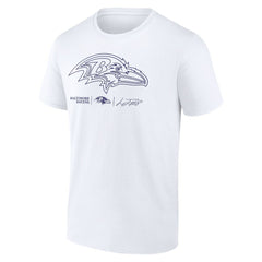 Lamar Jackson Baltimore Ravens Tonal Name & Number T-Shirt White