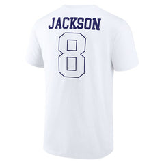 Lamar Jackson Baltimore Ravens Tonal Name & Number T-Shirt White
