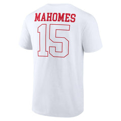Patrick Mahomes Kansas City Chiefs Tonal Name & Number T-Shirt White