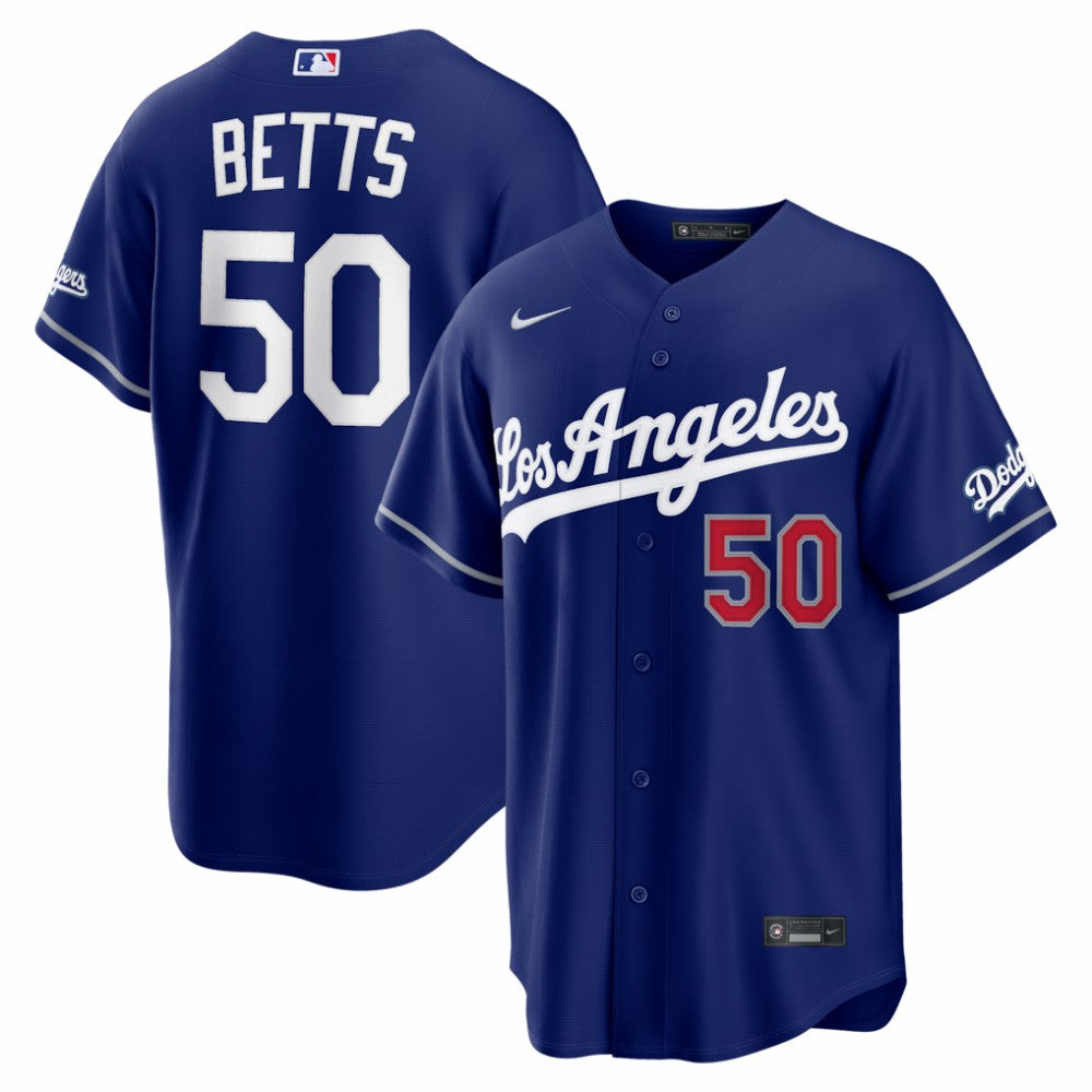 Mookie Betts Los Angeles Dodgers Nike Alternate Stadium Jersey - Royal - Nike Lifestyle