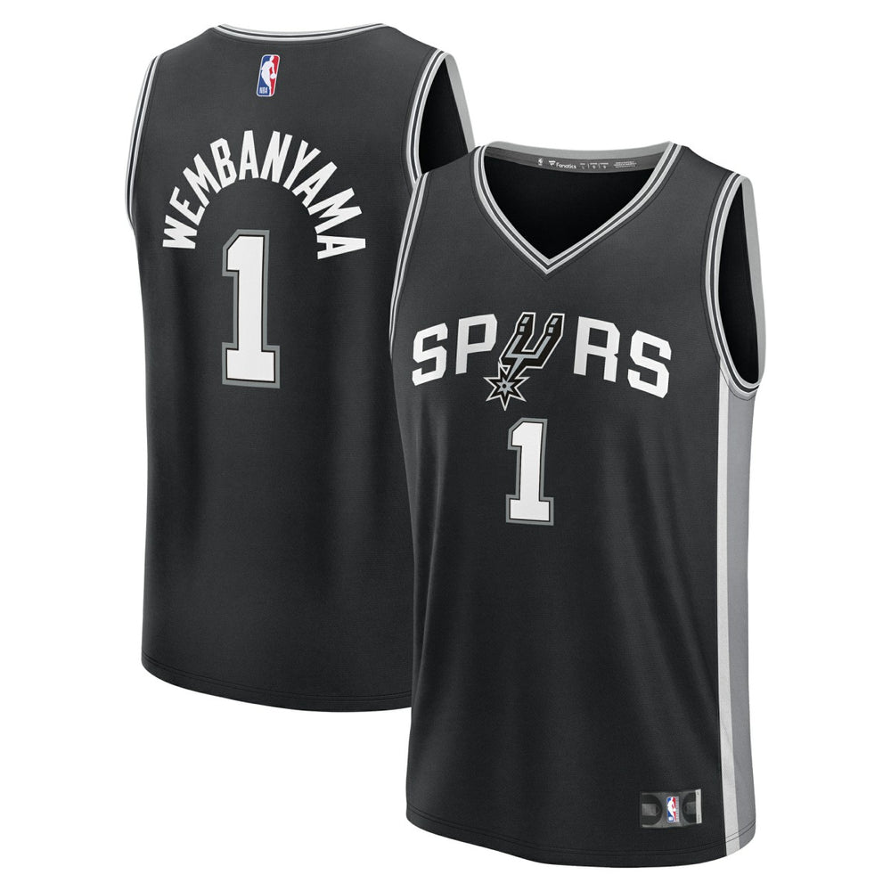 Victor Wembanyama San Antonio Spurs Fast Break Replica Player Jersey Icon Edition Black | Fanatics online