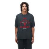 Chicago Bulls Unisex Miracle Academy x NBA Collection Vintage Boxy T-shirt Heather Black