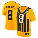 Nike Aaron Rodgers Pittsburgh Steelers Alternate 1933 Throwback Game Jersey Gold