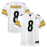 Nike Aaron Rodgers Pittsburgh Steelers Youth Game Jersey – White