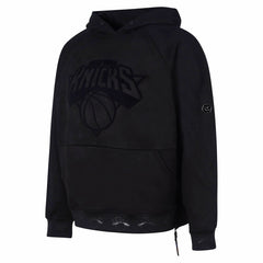 New York Knicks Protege Eco-Friendly Functional Suede Fashion Tonal Hoodie Black