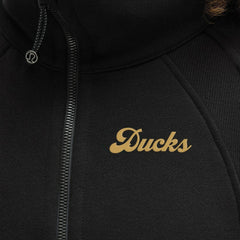 Anaheim Ducks lululemon Women's Long Scuba Oversized Half-Zip Funnel Neck - Black - NHL 203201160