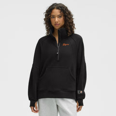 Philadelphia Flyers lululemon Women's Long Scuba Oversized Half-Zip Funnel Neck - Black - NHL 203201166