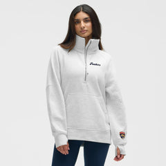 Florida Panthers lululemon Women's Long Scuba Oversized Half-Zip Funnel Neck - Heathered Core Ultra Light Grey - NHL 203201174