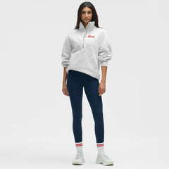 New Jersey Devils lululemon Women's Long Scuba Oversized Half-Zip Funnel Neck - Heathered Core Ultra Light Grey - NHL 203201177