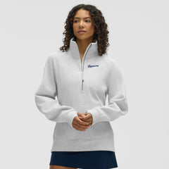 Tampa Bay Lightning lululemon Women's Long Scuba Oversized Half-Zip Funnel Neck - Heathered Core Ultra Light Grey - NHL 203201186
