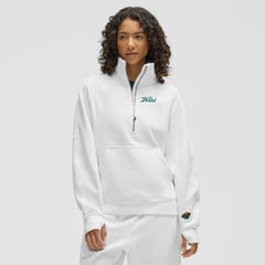Minnesota Wild lululemon Women's Long Scuba Oversized Half-Zip Funnel Neck - White - NHL 203201188